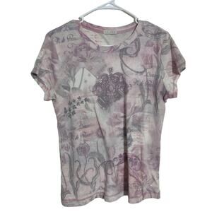 Xcit USA Pink Y2K Studded Top Size Medium Fairy Grunge Made in the USA